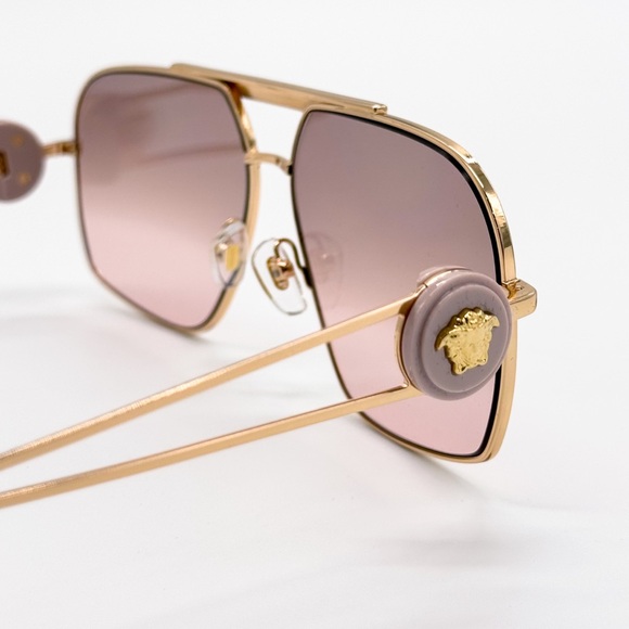 NEW VERSACE MOD 2269 1002/7E GOLD VE2269 1002/7E WOMEN SUNGLASSES VE2269 1002/7E - Picture 8 of 11